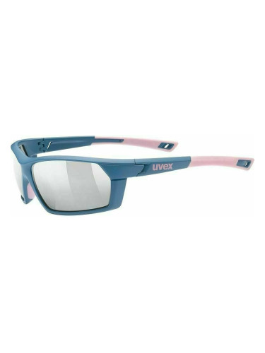UVEX Sportstyle 225 Blue Mat Rose/Mirror Silver Колоездене очила