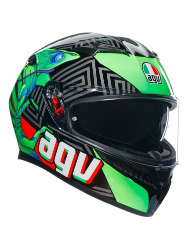 AGV K3 Kamaleon Black/Red/Green XL Каска