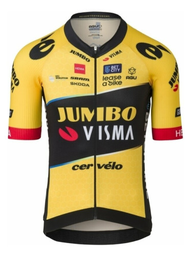 AGU Premium Replica SS Team Jumbo-Visma Men Джърси Yellow XL