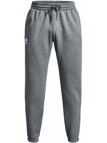 Under Armour Men's UA Essential Fleece Joggers Pitch Gray Medium Heather/White L Фитнес панталон
