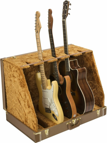 Fender Classic Series Case Stand 5 Brown Мулти стойка за китара