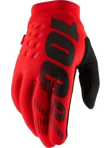 100% Brisker Gloves Red XL Велосипед-Ръкавици