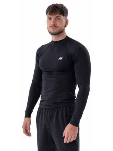 Nebbia Functional T-shirt with Long Sleeves Active Black M Фитнес тениска