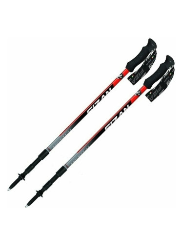 Fizan Prestige Antishock Black/Red/Grey 69 - 140 cm Трекинг пръчки