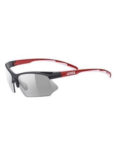 UVEX Sportstyle 802 V Black/Red/White/Smoke Колоездене очила