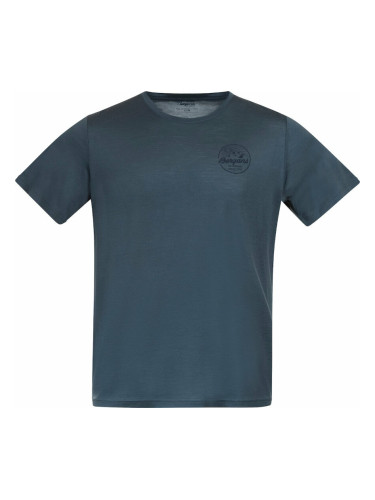 Bergans Graphic Wool Tee Men Orion Blue S Тениска