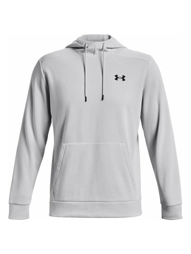 Under Armour Men's Armour Fleece Hoodie Halo Gray/Black 2XL Фитнес суичър