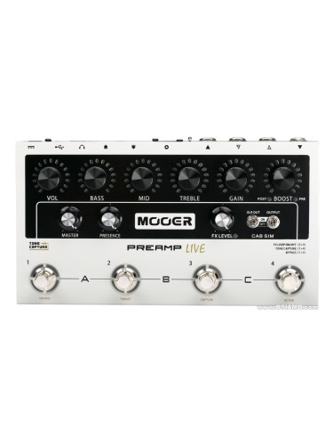 MOOER Preamp LIVE Предусилвател и Rack усилвател