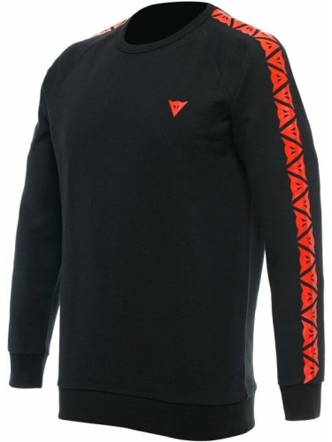 Dainese Sweater Stripes Black/Fluo Red M Суитчер