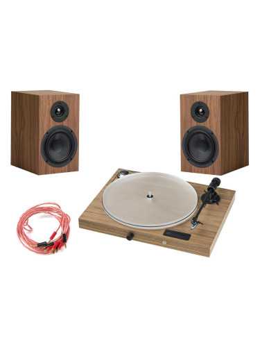 Pro-Ject Set Juke Box S2 + Speaker Box 5 S2 Walnut въртящата комплект