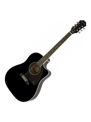 Epiphone J-45 EC Studio Ebony Електро-акустична китара Джъмбо