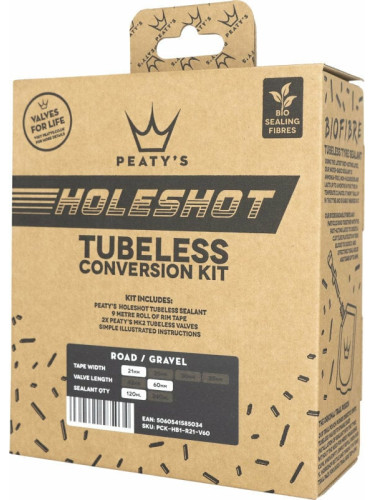 Peaty's Holeshot Tubeless Conversion Kit 120 ml 21 mm 60.0