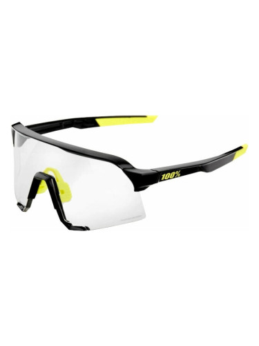 100% S3 Gloss Black/Photochromic Колоездене очила