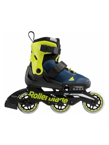 Rollerblade Microblade 3WD JR Blue Royal/Lime 33-36,5 Ролери