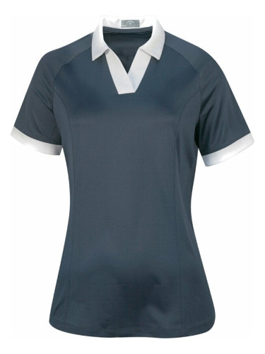 Callaway Womens Short Sleeve V-Placket Colourblock Odyssey Grey XL Риза за поло