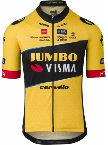 AGU Replica SS Team Jumbo-Visma Men Джърси Yellow 2XL