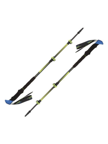 Viking Carbo Lite Black/Lime 65 - 135 cm Трекинг пръчки