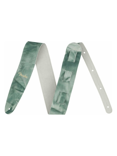 Fender Tie Dye Leather Strap Каишка за китара Green