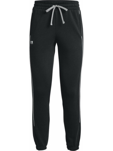 Under Armour Women's UA Rival Fleece Pants Black/White XS Фитнес панталон