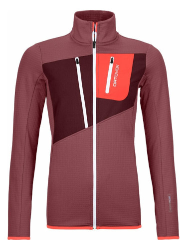 Ortovox Fleece Grid Jacket W Mountain Rose XS Суичър за открито