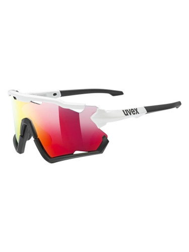 UVEX Sportstyle 228 White/Black/Red Mirrored Колоездене очила