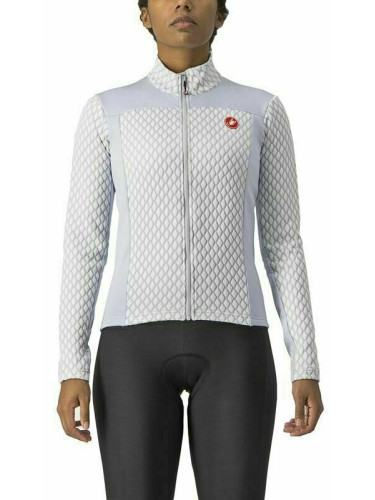 Castelli Sfida 2 FZ Джърси Silver Gray/White M