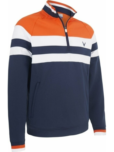 Callaway LS Street Blocked 1/4 Zip Navy Blazer XS Суитшърт