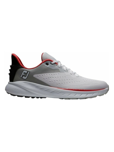 Footjoy Flex XP Mens Golf Shoes White/Black/Red 46
