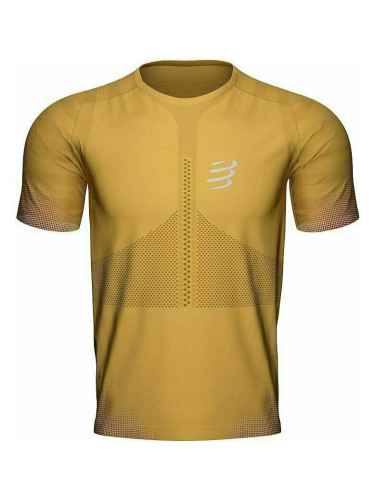 Compressport Racing T-Shirt Honey Gold XL Тениска с къс ръкав за бягане