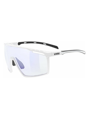 UVEX MTN Perform V White Matt/Variomatic Litemirror Blue Колоездене очила