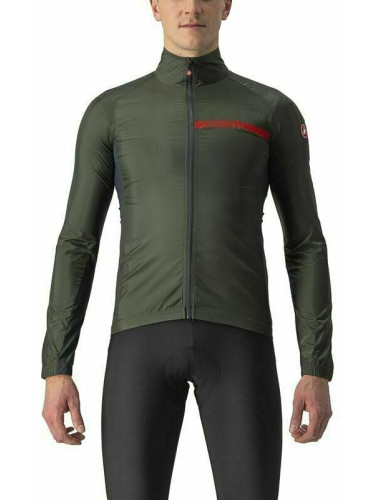 Castelli Squadra Stretch Яке Military Green/Dark Gray M