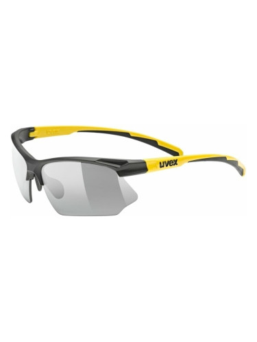 UVEX Sportstyle 802 V Black Matt/Sunbee/Variomatic Smoke Колоездене очила