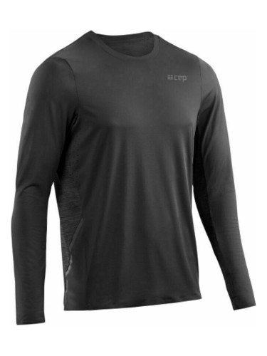 CEP W1136 Run Shirt Long Sleeve Men Black S Тениска с дълги ръкави за бягане