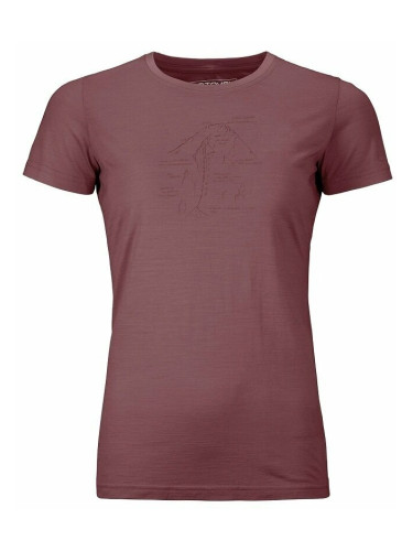 Ortovox 120 Tec Lafatscher Topo T-Shirt W Mountain Rose S Тениска