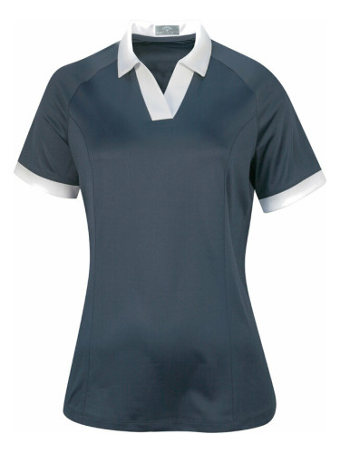 Callaway Womens Short Sleeve V-Placket Colourblock Odyssey Grey XS Риза за поло