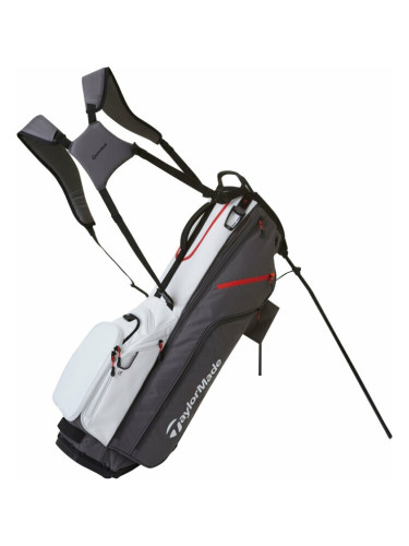 TaylorMade Flextech Stand Bag Gunmetal/White Чантa за голф