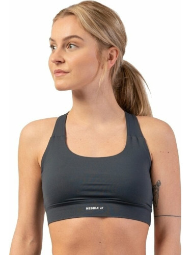 Nebbia Active Sports Bra Dark Grey S Фитнес бельо