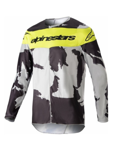 Alpinestars Racer Tactical Jersey Gray/Camo/Yellow Fluorescent XL Мотокрос фланелки