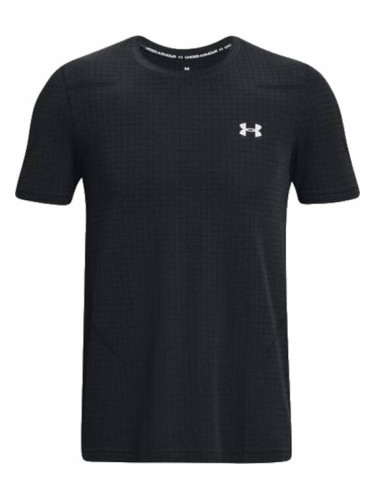 Under Armour Men's UA Seamless Grid Black/Mod Gray S Фитнес тениска