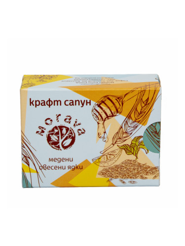 MORAVA® Craft Soap Honey Oat Milk Сапун унисекс 100gr