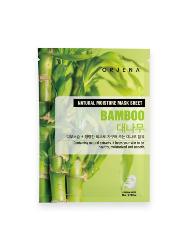 ORJENA Natural Moisture Sheet Mask - Bamboo Маска за лице дамски 23ml