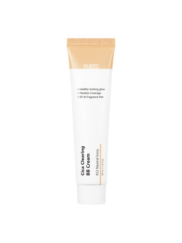 PURITO Cica Clearing BB Cream 13 neutral ivory Оцветен крем дамски 30ml