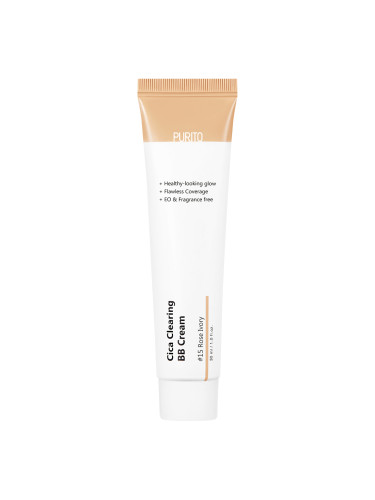 PURITO Cica Clearing BB Cream 15 rose ivory Оцветен крем дамски 30ml