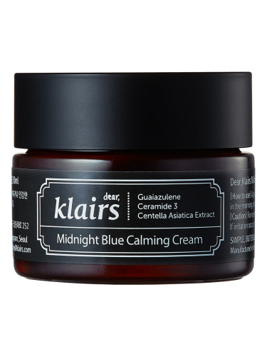 KLAIRS Midnight Blue Calming Cream 24 - часов крем дамски 60ml