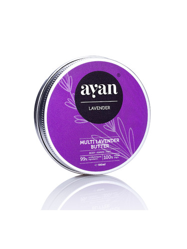 AYAN Multi Lavender Butter Body-Hands-Feet Масло за тяло унисекс 100ml