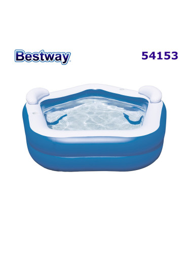 Басейн детски надуваем, 213x206x69см, Bestway 54153, със седалки, 575 литра