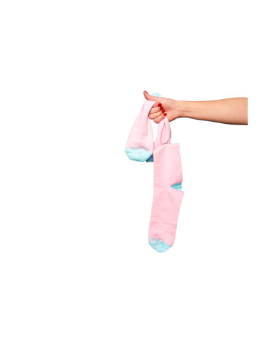 Свързани чорапи iSocks Classic, розово и синьо