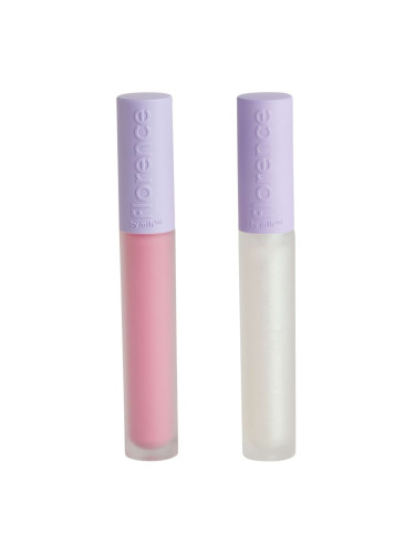 КОМПЛЕКТ Florence By Mills Get Glossed Lip Gloss Duo Глос блясък за устни дамски 8ml
