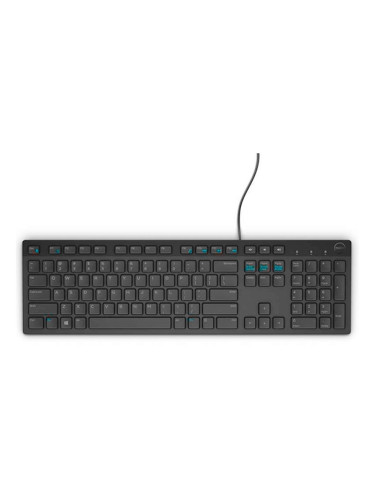 Клавиатура Dell KB216 Wired Multimedia Keyboard Bulgarian Black - 580-ADHO