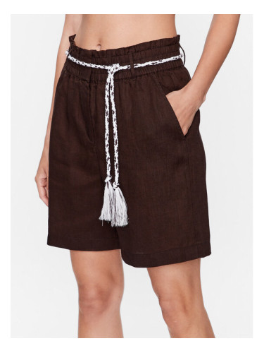 Marc Aurel Шорти от плат 1628 1001 91694 Кафяв Regular Fit